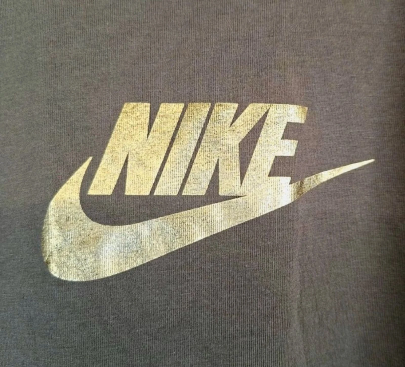 Nike Tank Top Vintage Bruin Goud Logo Y2K 2000s – photo 5